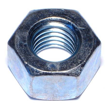 Midwest Fastener Heavy Hex Nut, 5/8"-11, Steel, Grade 2, Zinc Plated, 25 PK 03709